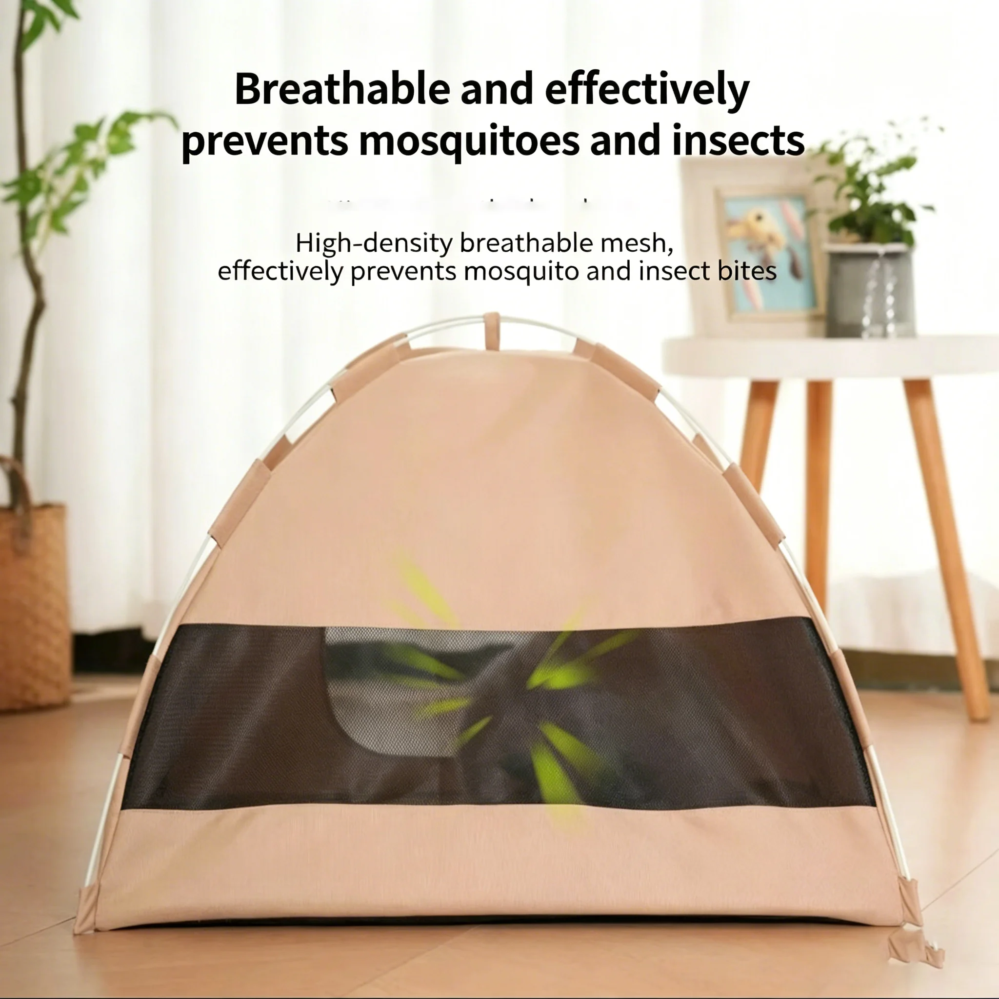 Cama casita semicerrada plegable y práctica para gatos y perros - imagen 2