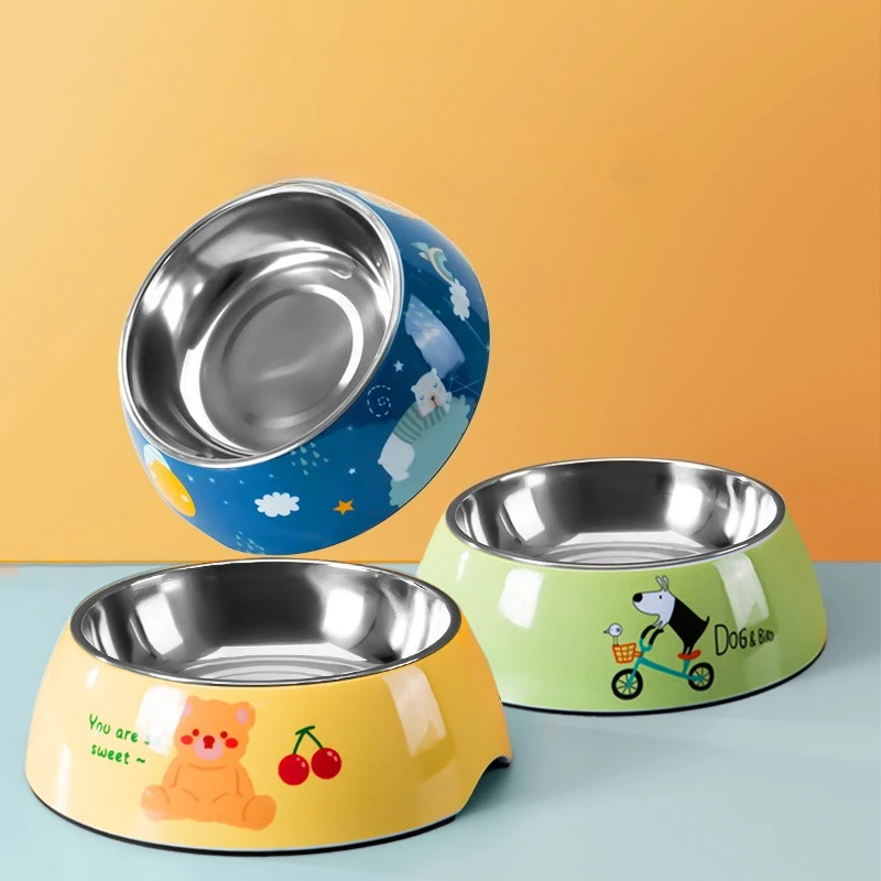 Cuenco antideslizante para perros, para gatos y perros grandes, medianos y pequeños, cuenco para alimentación de agua potable para mascotas, cuenco de comida para mascotas de acero inoxidable - imagen 2