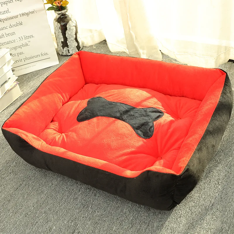 Cama lavable antideslizante para perros pequeños, medianos y grandes, cojín cálido para perros grandes, alfombrilla para sofá de Bulldog, legowisko dla psa, Invierno - imagen 5