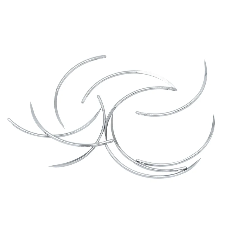 10 Uds agujas de sutura para cirugía veterinaria suturas quirúrgicas de acero inoxidable agujas curvadas cerdos ovejas aves de corral herramientas para ganado - imagen 4