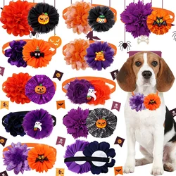 Pajarita Halloween calabaza y fantasma para perros y gatos