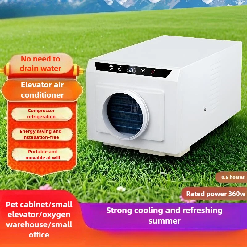 Aire acondicionado para mascotas, sin drenaje, sin instalación, portátil, móvil, pequeño, compresor de aire acondicionado, refrigeración, productos para mascotas