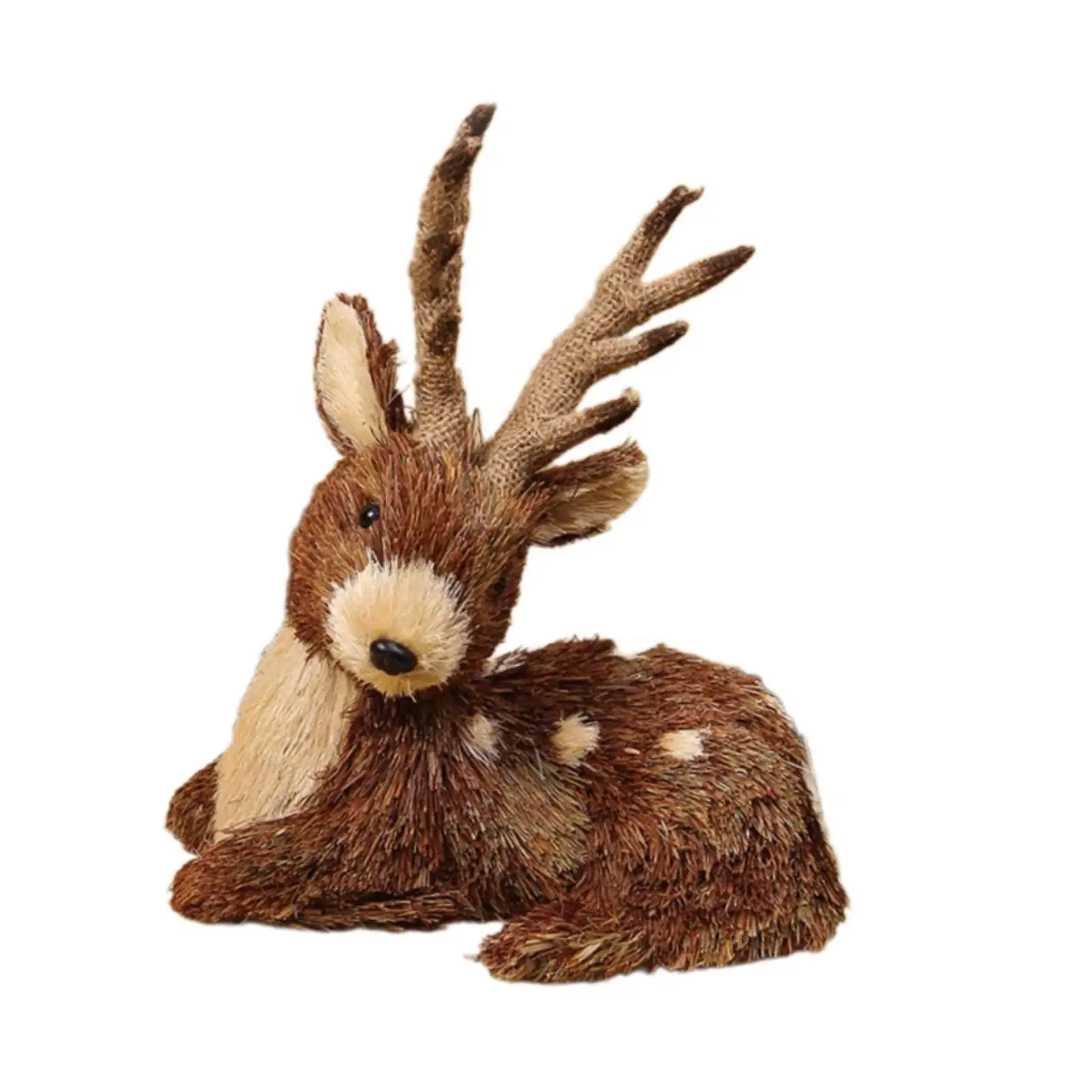 Christmas Deer Figurine Ornament Home Furnishing Decorative Table Centerpiece Creative Gift Christmas Decor for Farmhouse