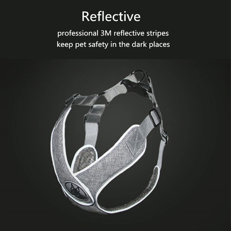 Arnés reflectante para perros pequeños, medianos y grandes, chaleco de malla suave para mascotas, 3M - imagen 4