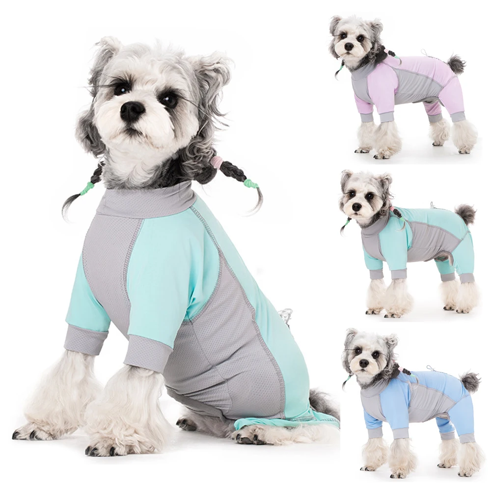 Camisa refrescante de verano para perros, protección UV, ropa refrescante instantánea para perros pequeños, mono transpirable a prueba de polvo y insectos para mascotas