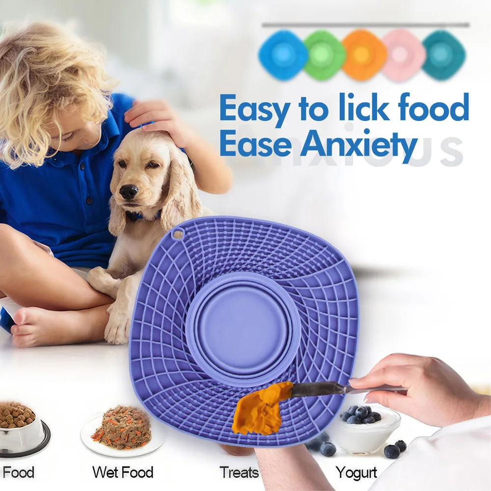 Cuenco de comida lenta para perros, cuenco anti-arrizo multifuncional, cojín de comida lenta, tazón de arroz, tazón de comida para gatos, tazón de comida para perros - imagen 5