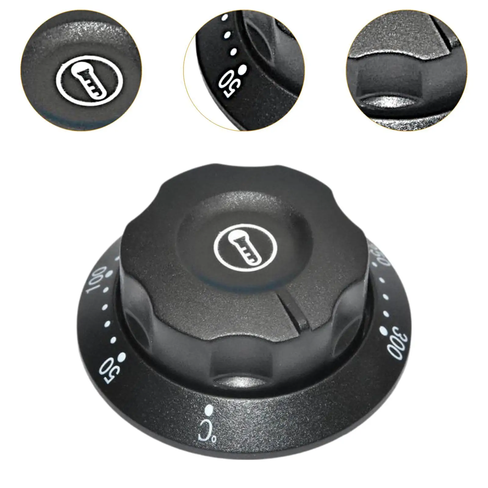 Thermostat Control Knob Electric Oven Temperature Control Knob Professional Heating Switch Fryer Adjustable Temperature Dial