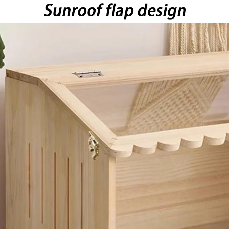 Perrera de lagarto de madera maciza, jaula grande acrílica para cría de reptiles, Tarántula, araña, terrario, hámster, Gecko, caja para reptiles, incubadora - imagen 2