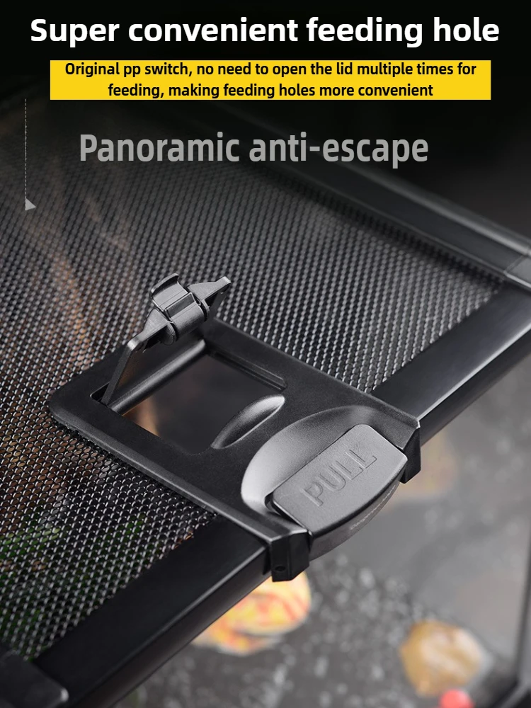 Perrera de lagarto transparente, terrario de araña, casa de lagarto grande, Terrarios apilables, jaula de cría para reptiles y arañas - imagen 2