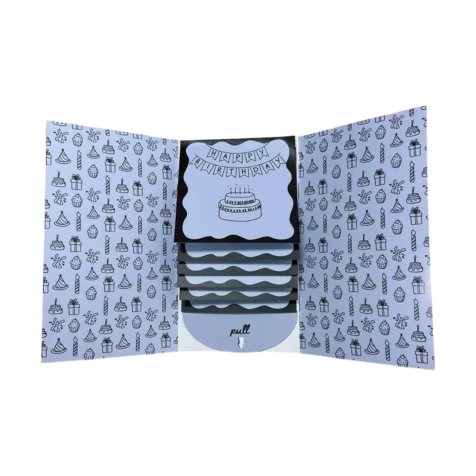 Waterfall Gift Card Booklet, Gift Card Holder, Storage, DIY Card Holder, Book