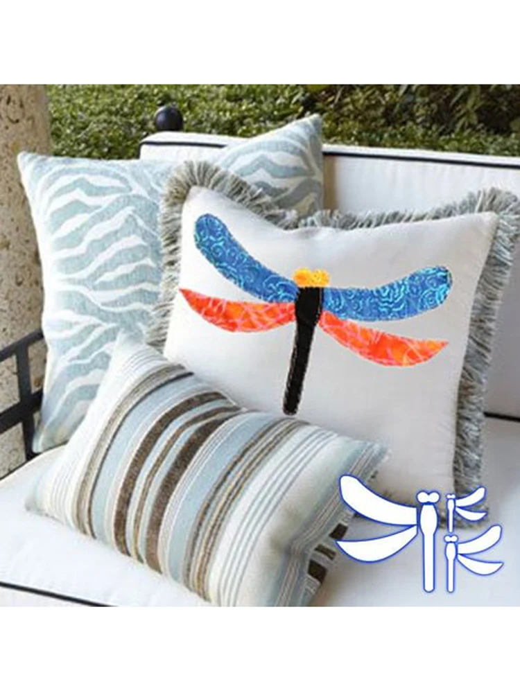 Plantilla para acolchar libélula Patrón de costura transparente Adecuado para manualidades de bricolaje, herramientas de costura de bordado duraderas para mantas, fundas de almohada, ropa, plantillas duraderas de costura compuesta esenciales para acolchar, plantillas de costura - imagen 4