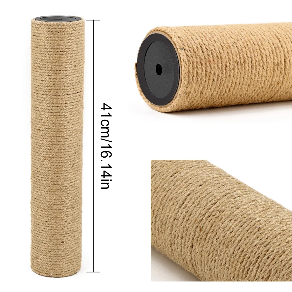 Poste rascador para gatos, repuesto de poste envuelto en cuerda de Sisal Natural para árboles de gatos y torres rascadores para muebles de interior para gatos - imagen 4