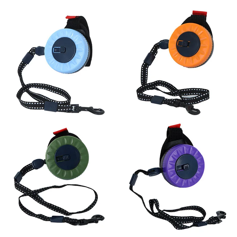 Correa retráctil automática para perro de 2,5 m, muñeca duradera, cuerda de remolque para mascotas para perros pequeños y medianos, suministros para caminar al aire libre - imagen 3