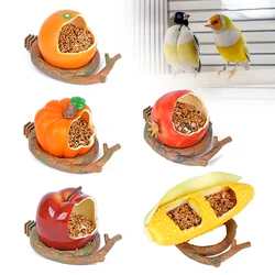 Cuenco alimentador para loros y aves en forma de fruta divertida