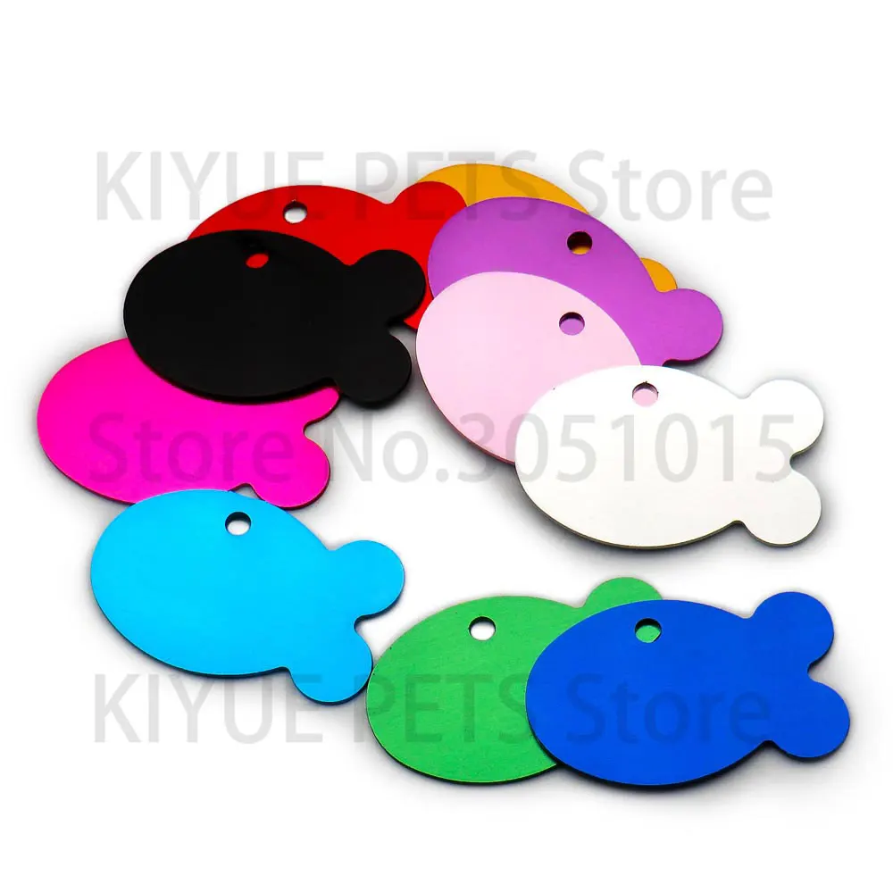 Etiqueta de identificación personalizada para perro, llavero con grabado de nombre de Mascota para cachorro, Collar COLGANTE, accesorios para mascotas, venta al por mayor, 100 Uds.