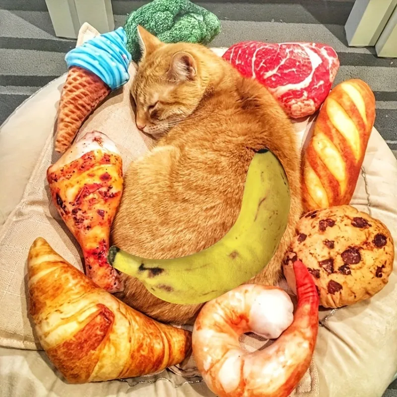 Juguete piezas para mascotas, comida vegetal de simulación, resistente a las roturas, divertido, Vocal, 2 unidades - imagen 5