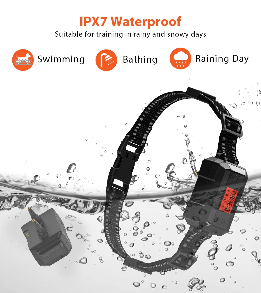 Valla GPS para mascotas, Collar eléctrico inalámbrico para rastreador de perros, sistema de contención para mascotas, Collar de entrenamiento impermeable para perros, seguridad antideslizante - imagen 4