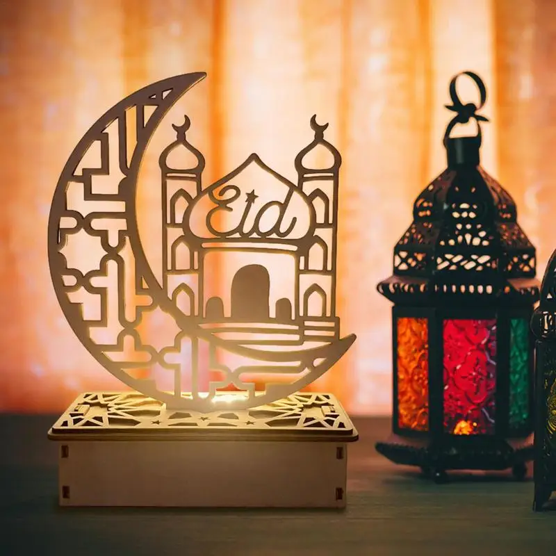 Luces LED Eid llamativas, luces de linterna Eid, Luna, estrella, Eid al-adha, alto brillo, vacaciones, bodas, decoraciones para el hogar - imagen 5