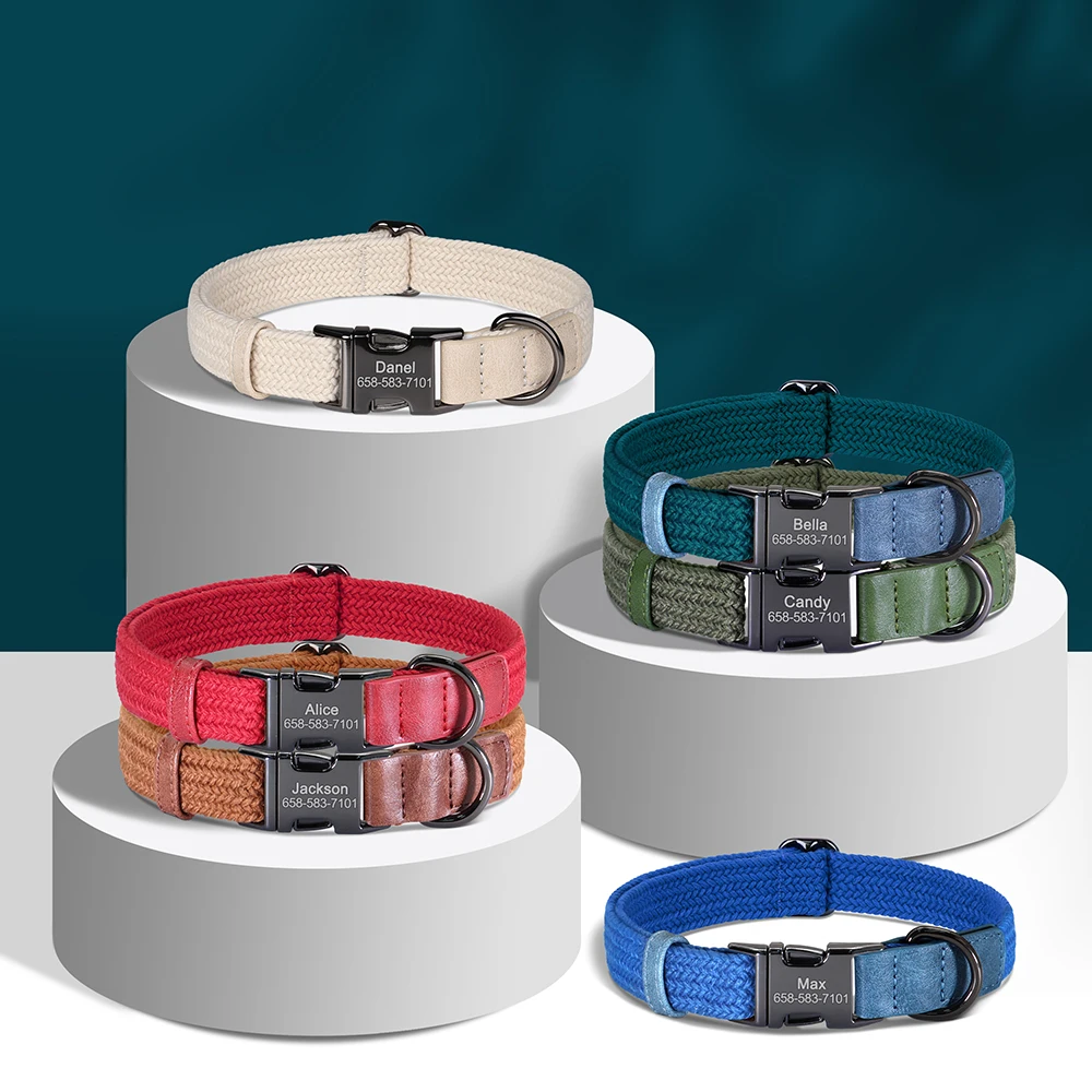 Collar personalizado para perro con grabado gratis – Talla S a L - imagen 3