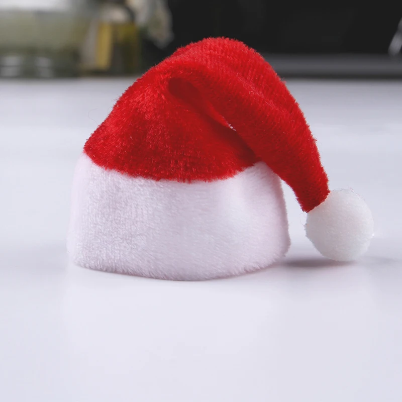 Sombreros de hámster de Navidad, Mini gorro de Papá Noel para muñecas, tocado para mascotas pequeñas, accesorios para la cabeza lindos para conejos, gatitos, animales pequeños - imagen 3