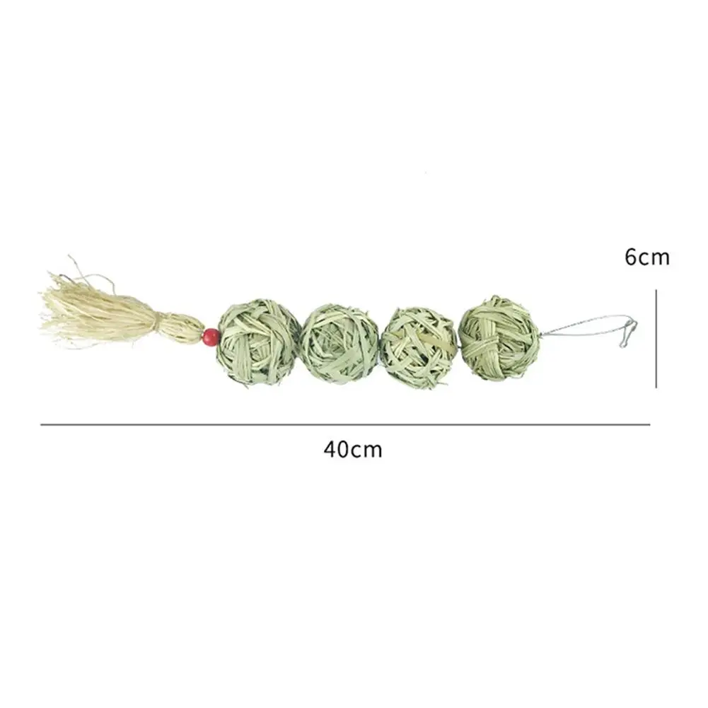 Juguetes para masticar animales pequeños, bolas para masticar colgantes para conejito, Chinchilla, conejillo de indias, Chinchilla, accesorios para conejitos, productos para mascotas - imagen 4