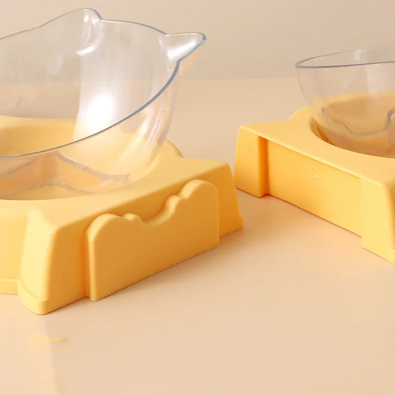 Cuenco de comida para gatos y perros, Alimentador automático, empalme todo en uno, fuente para beber, plato elevado de pie - imagen 3