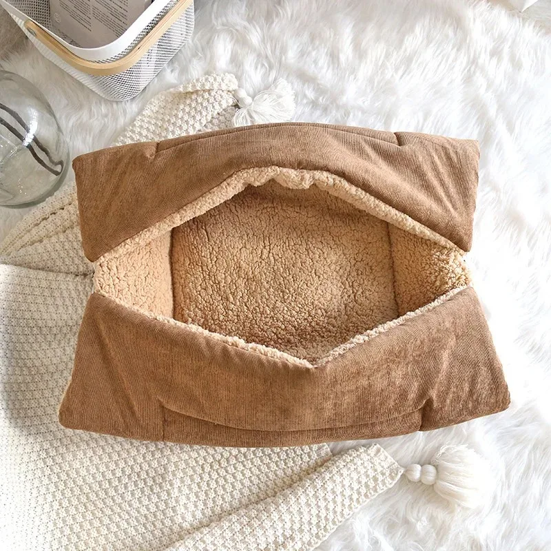 Camas para gatos para invierno, accesorios cálidos, casas para gatitos, cesta para perros, para cosas tapete, cojines, artículos para cachorros, suministros para mascotas - imagen 5