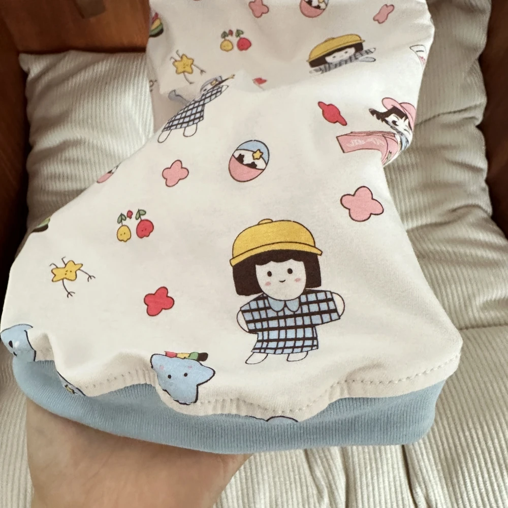 Camiseta de manga corta de algodón suave para perros gato Sphynx en verano lindo abrigo azul pijama de dibujos animados Elestic para gatitos suministros para mascotas - imagen 5