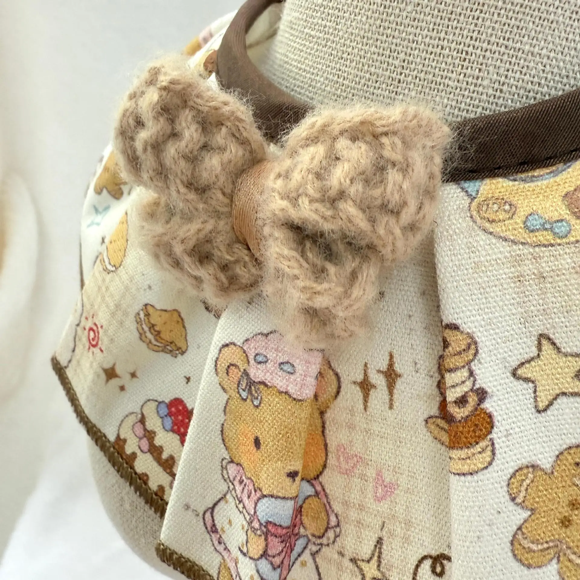 Cuello para mascota, lazo tejido, oso, cumpleaños, Collar para gato, corbata, decoración hecha a mano para mascotas, ropa para perros pequeños, ropa para cachorros - imagen 3