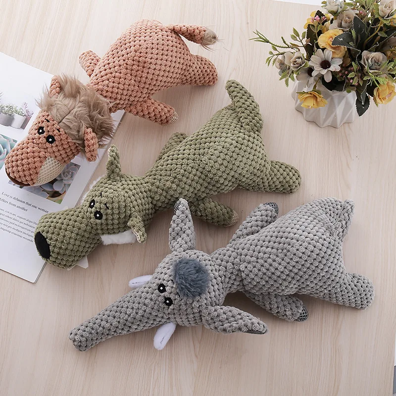 Perro de peluche de juguete, muñeca Vocal Molar resistente a las mordeduras, suministros divertidos para mascotas, juguete para perros y gatos, regalo de cumpleaños para bebés, niños y niñas - imagen 2