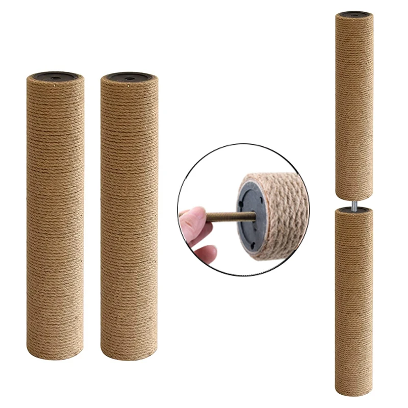 Poste rascador para gatos DIY, poste de repuesto para árbol para gatos, muebles de torre para gatos, poste rascador para gatitos con accesorios de tornillo M8 - imagen 4
