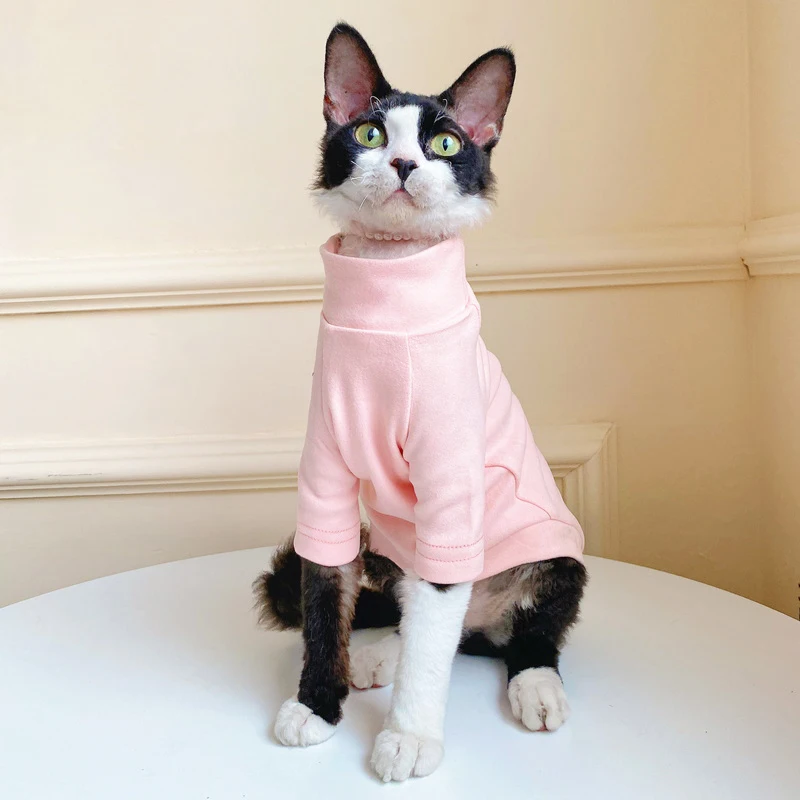 Sphynx-pijamas suaves para gato, mono cálido para perro pequeño, sudaderas con capucha, Disfraces para eshinx, ropa para gato
