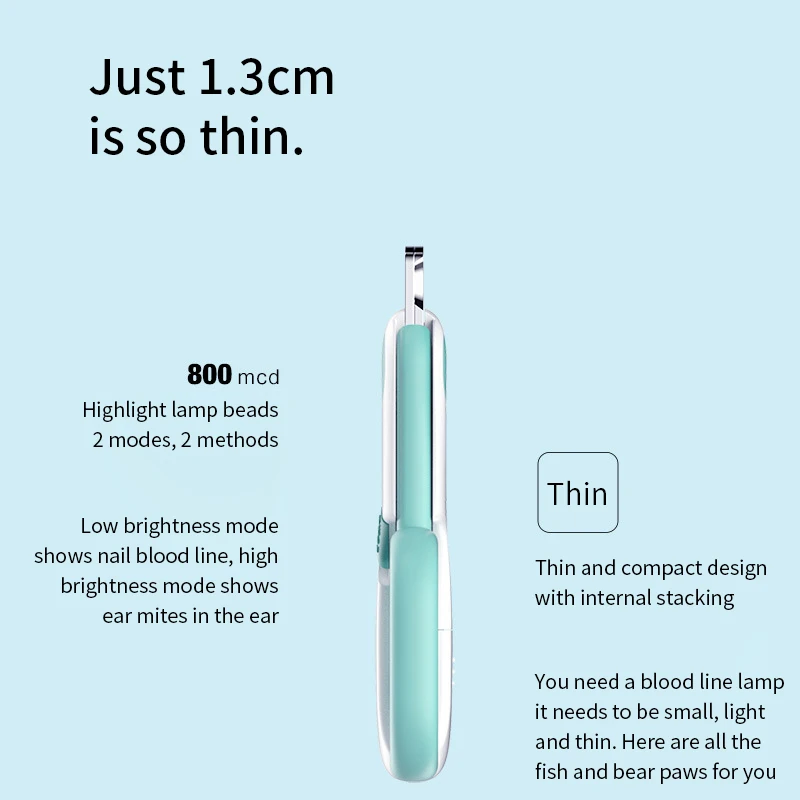 Cortauñas profesional para mascotas con luz LED, cortaúñas para mascotas, tijeras de aseo para perros pequeños, tijeras para gatos, accesorios para perros - imagen 3