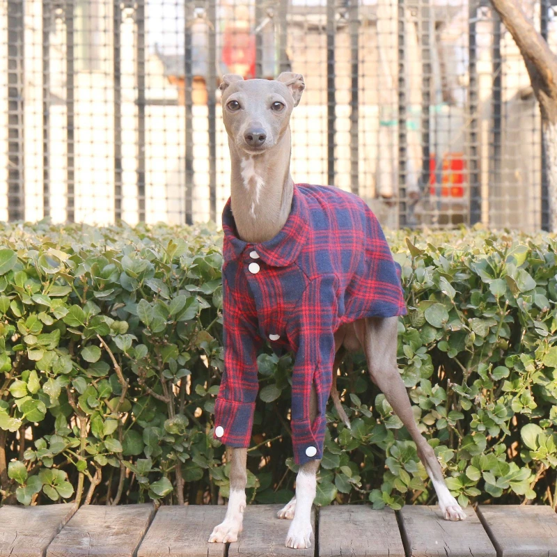 Camisa a cuadros para perros y mascotas, ropa de rejilla para perros grandes, ropa de algodón para primavera, ropa para cachorros pequeños y grandes, productos de disfraces para mascotas al aire libre a la moda - imagen 2