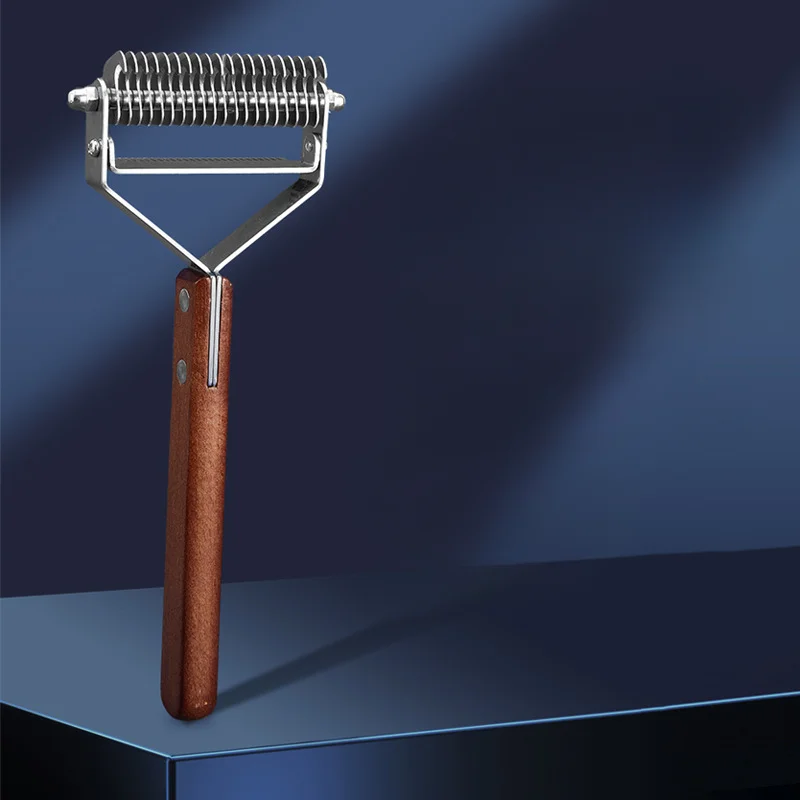 Peine de depilación para mascotas, herramienta de aseo para perros y gatos, peines de eliminación de pelo para cachorros, cepillo de recorte de piel para mascotas - imagen 3