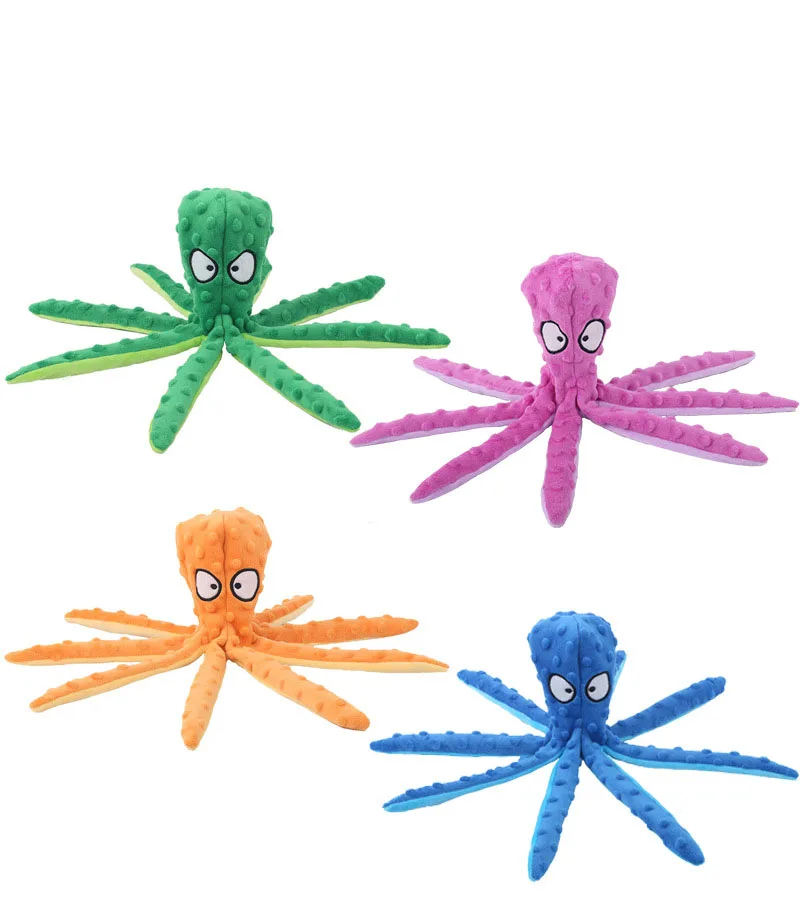 Juguete de peluche para mascotas, rompecabezas de concha de pulpo para perros, juguete de sonido resistente a las mordeduras, suministros para perros y gatos - imagen 2