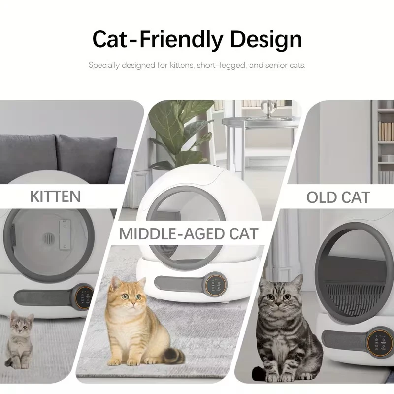 Caja de arena autolimpiable para gatos con app y desodorizante - imagen 4