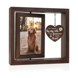 Marco fotos giratorio madera para perros y gatos – recuerdo