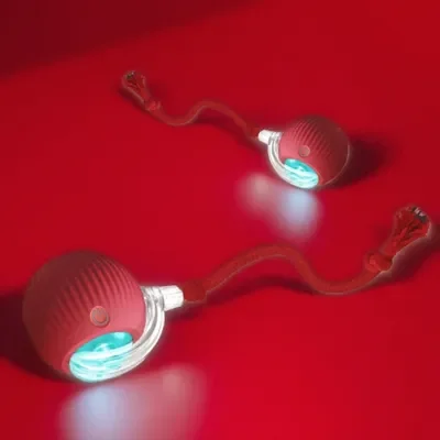 Cola para mascotas eléctrica, imitación de gato, perro, pelota de entrenamiento automática, juguetes inteligentes de imitación, juguete rodante recargable, ratón, pelota interactiva