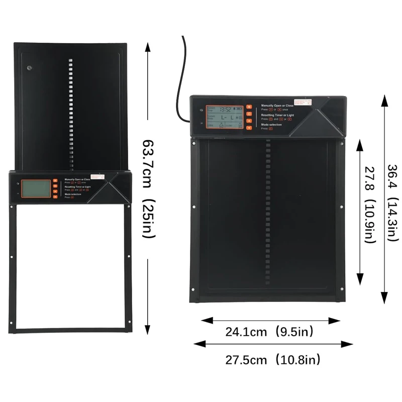 Panel solar integrado en la puerta automática