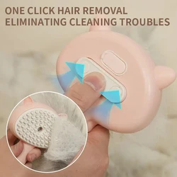 Cepillo eléctrico 2 en 1 para gatos y perros – pulverizador sin agua