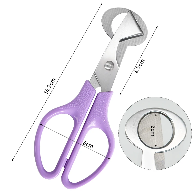 Cortador de huevos de codorniz de acero inoxidable, tijeras para palomas, pájaros, abridor de huevos de codorniz, herramienta cortadora de cocina, 5 uds. - imagen 3