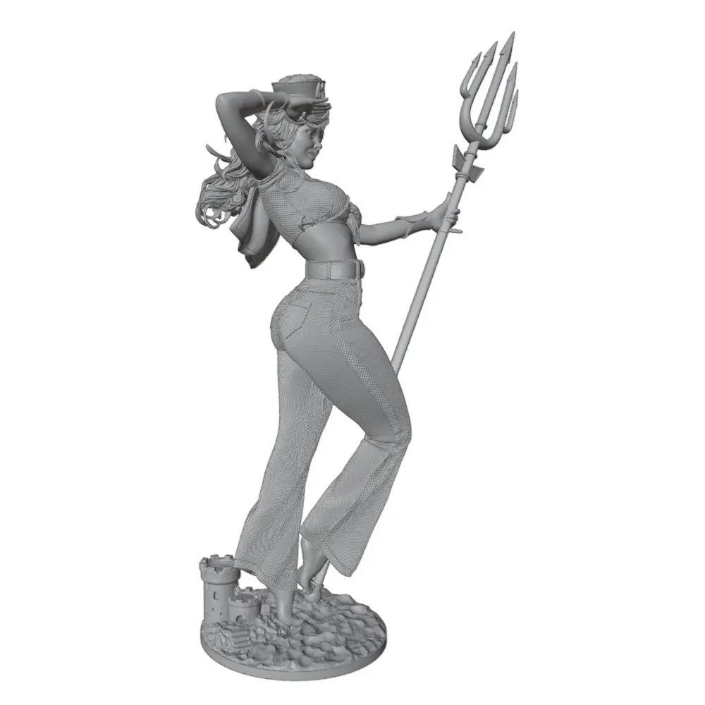 Figura de resina anime gris sin montar ni pintar, mini coleccionable - imagen 3