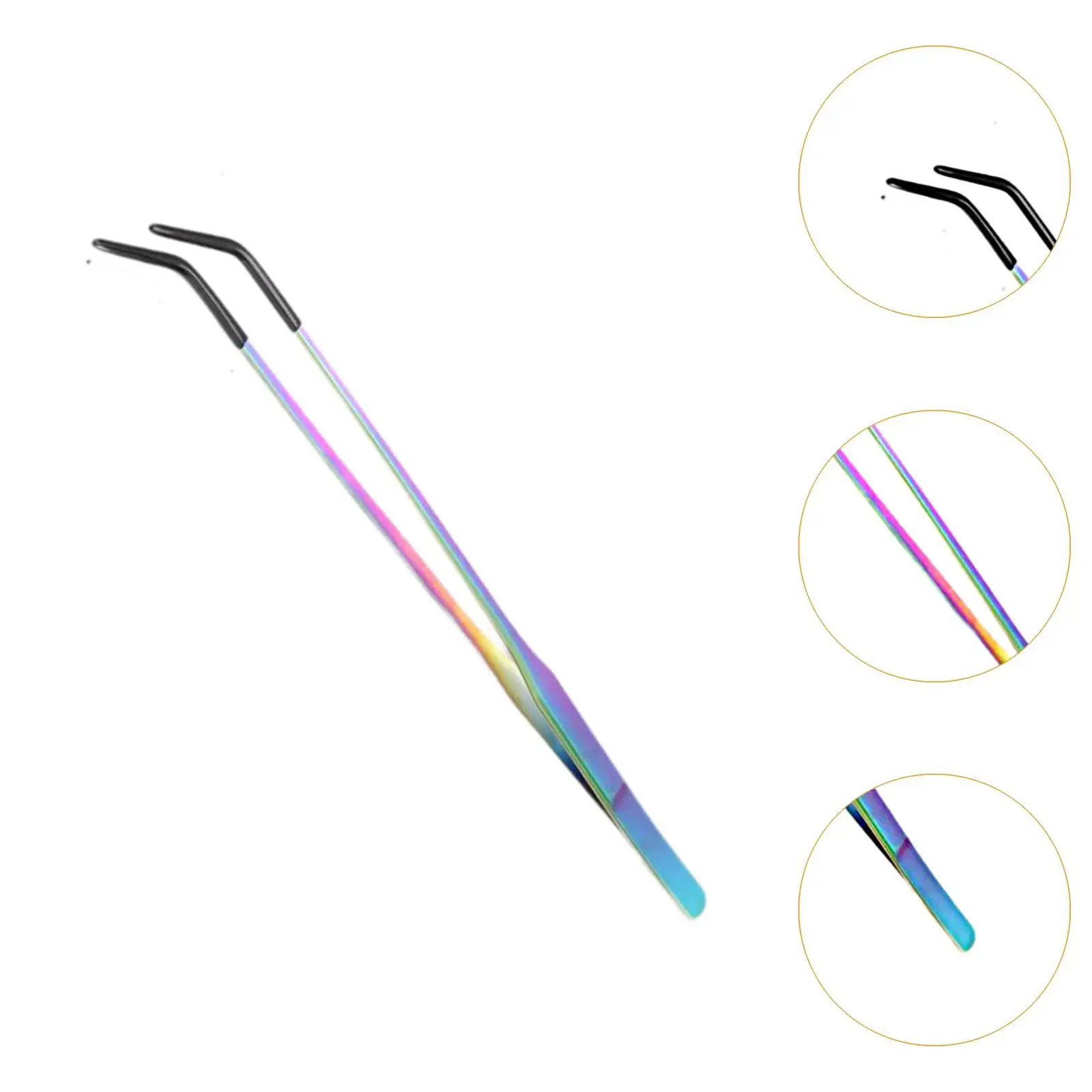 Reptile Feeding Tongs with Black Silicone Tip for Aquascaping Bearded Dragon Reptile Feeding Tongs with Black Silicone Tip for Aquascaping Bearded Dragon