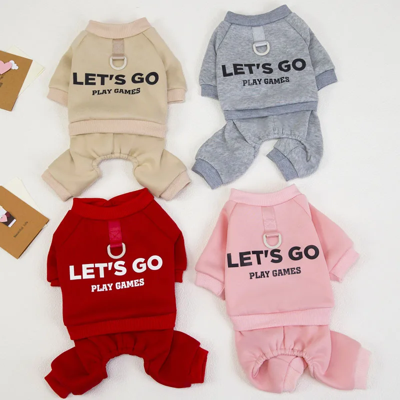 Dog Clothes Winter Warm Jumpsuit Overalls For Small Dogs Chihuahua Yorks Pet Bodysuit 4-Legs Clothing Puppy Tracksuit Onesie XXL - imagen 5