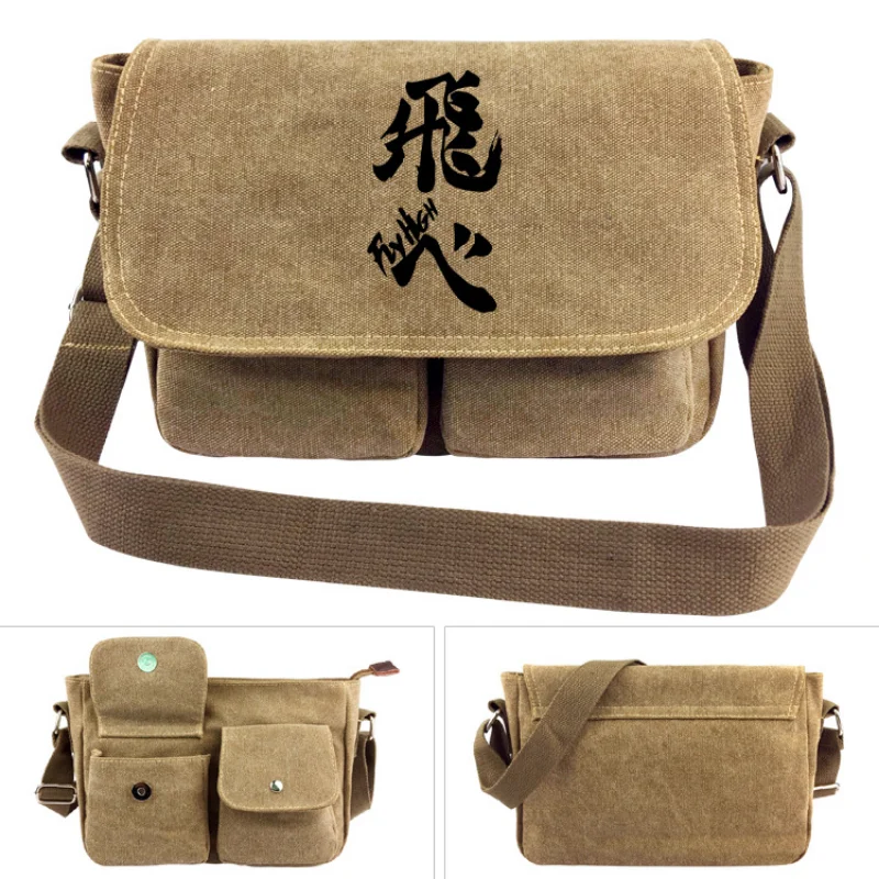 Haikyuu!! Bolso bandolera lona Hinata Shoyo para estudiantes - imagen 3