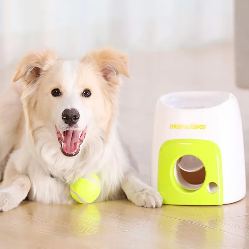 Máquina de recompensa de entrenamiento interactivo para perros, alimentador inteligente de pelotas de tenis con fugas de comida para mascotas, rompecabezas de juguete, suministros interactivos para mascotas - imagen 4