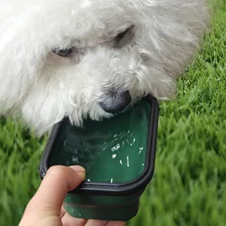Tazón plegable de viaje para perros – Comedero y bebedero portátil exterior
