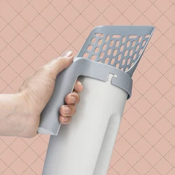 Pala con sistema autolimpiante para arena de gatos y bolsa repuesto