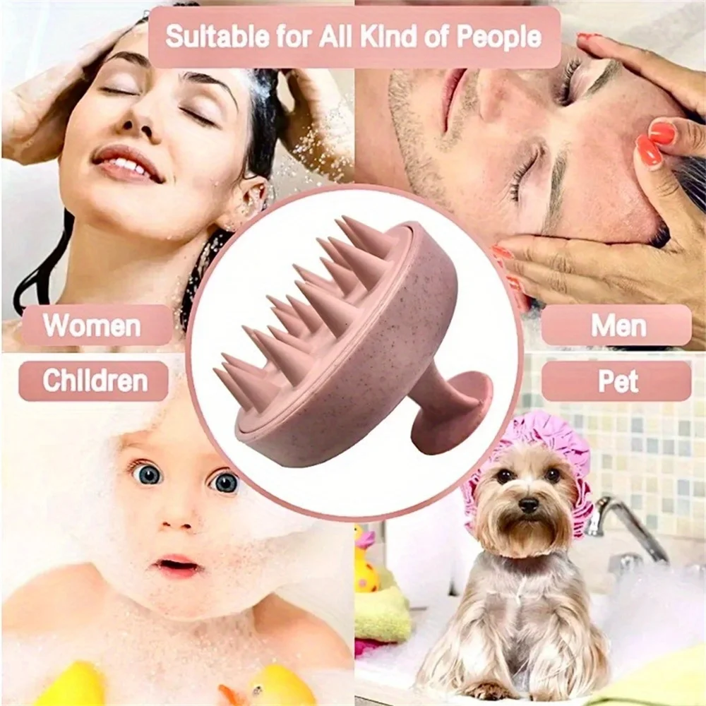 Cepillo silicona baño y masaje para perros y gatos – Champú y cuidado - imagen 3